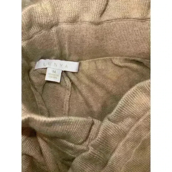 NWOT Lunya Cozy Cotton Silk Relaxed Pant Nutmeg Large Original $198 - Picture 5 of 10